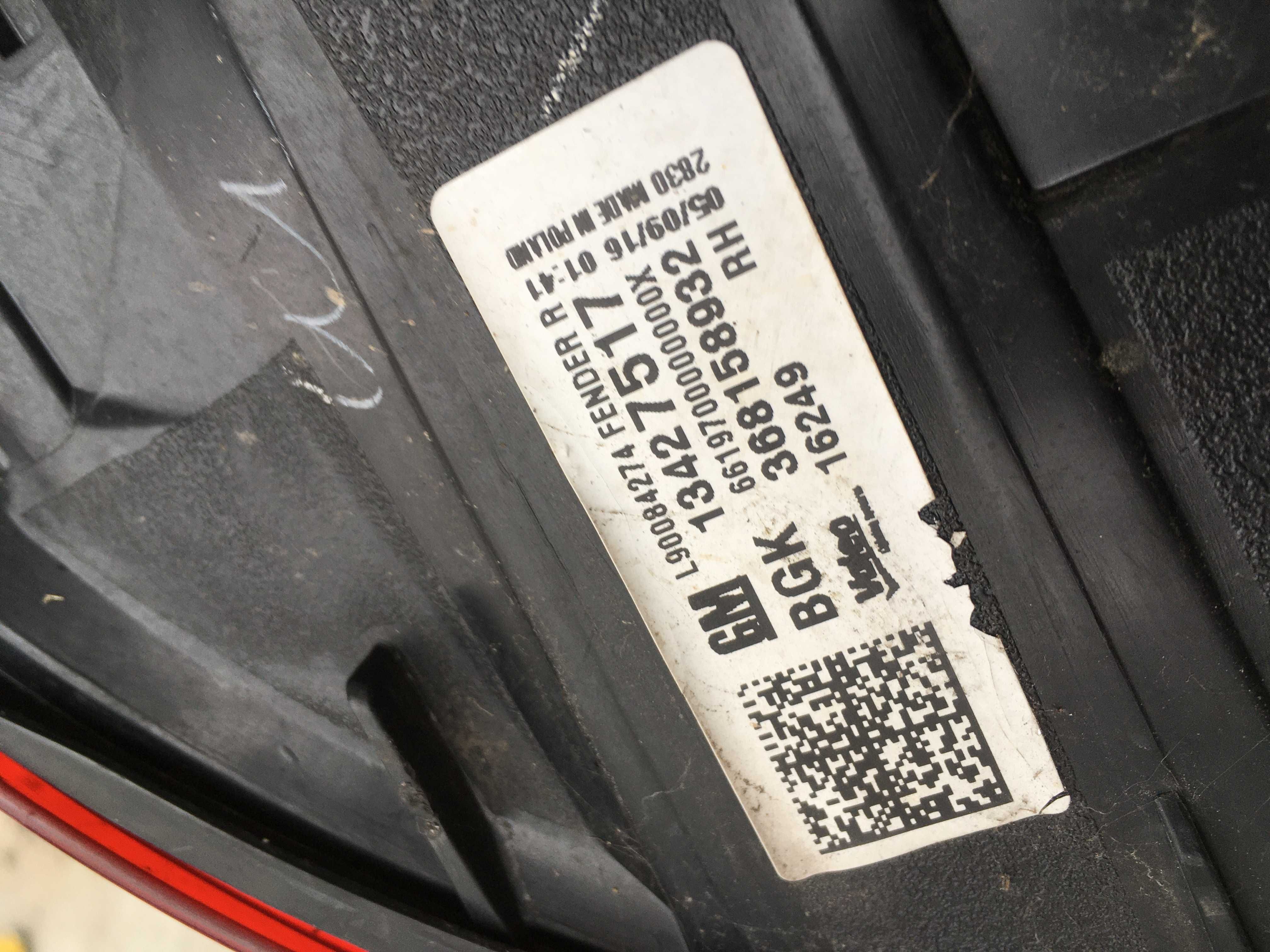 Opel Astra K V Kombi Lampa tył tylna lewa prawa Komplet