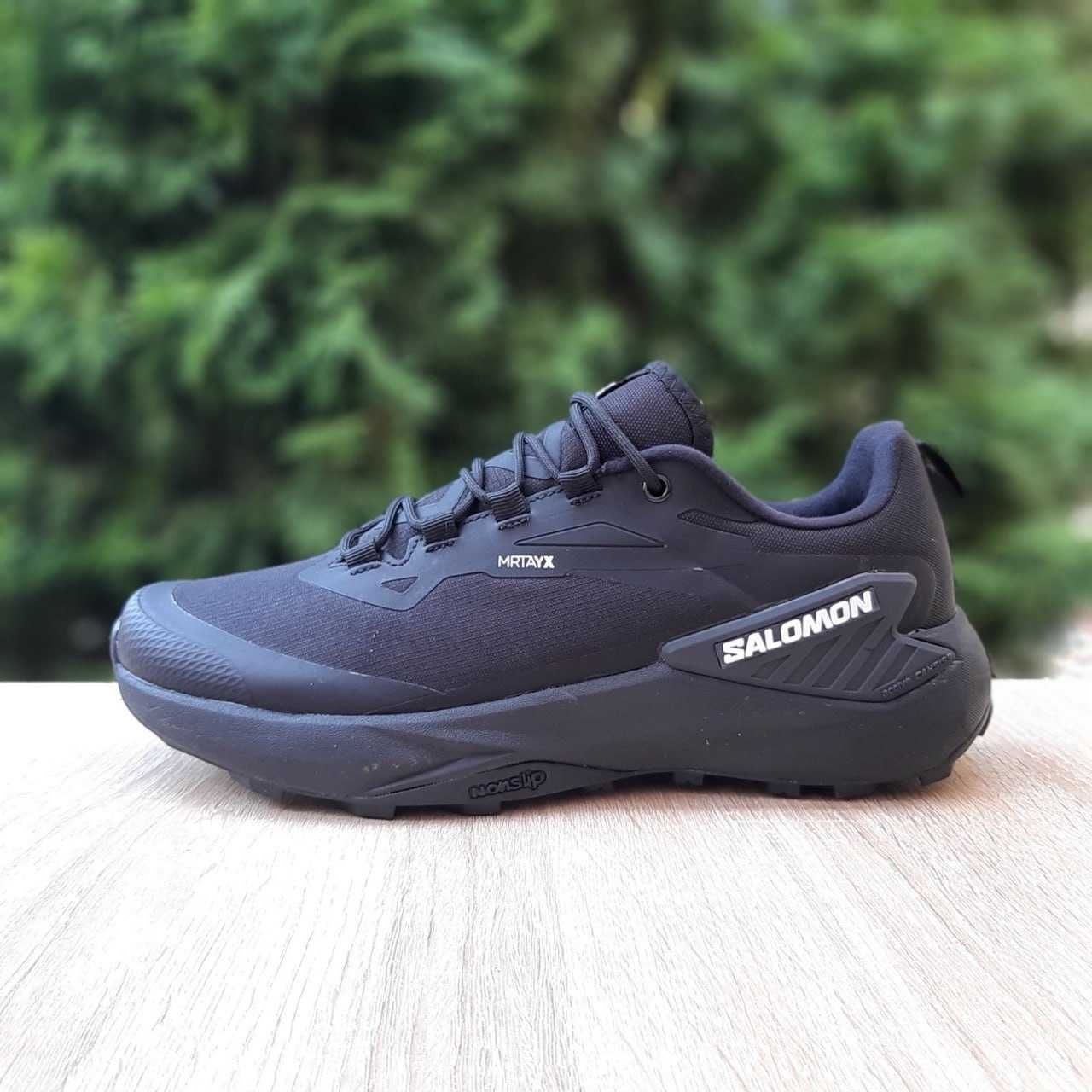 Чоловічі кросівки Salomon Genesis Gore-Tex чорні з білим 11638 ТОП
