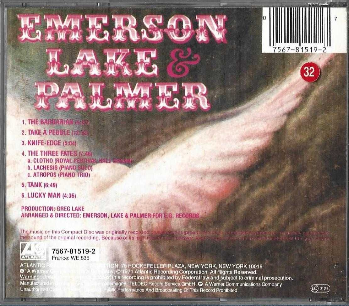 Emerson, Lake & Palmer - - - - -Emerson, Lake & Palmer - - - - - CD