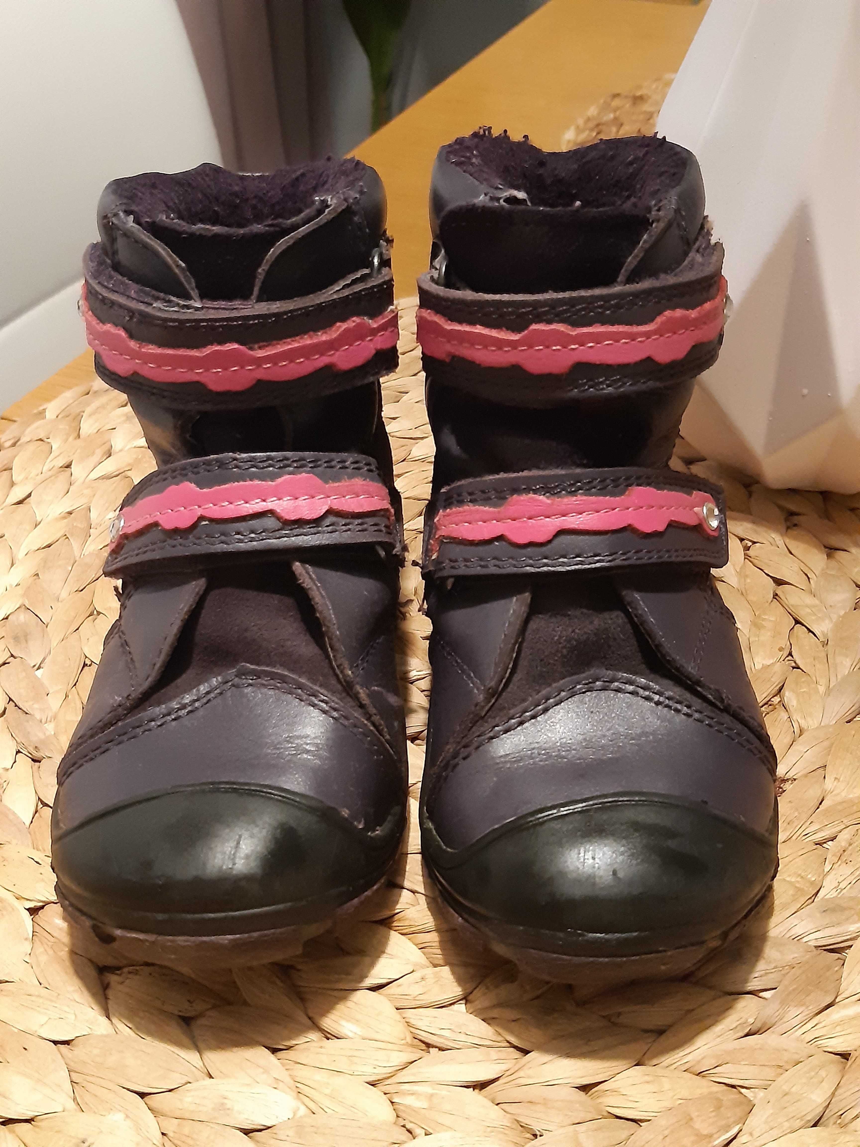 Buty zimowe dziewczęce roz.25