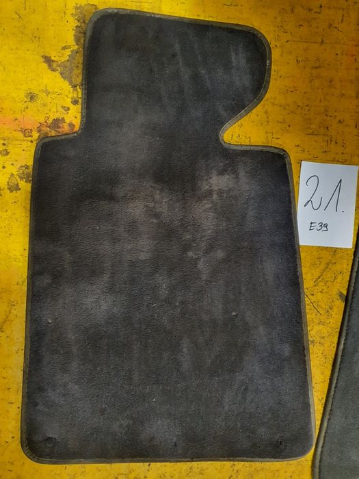 BMW E39 Czarne Dywaniki Wycieraczki Oryginał BMW Welur 21 Części BMA