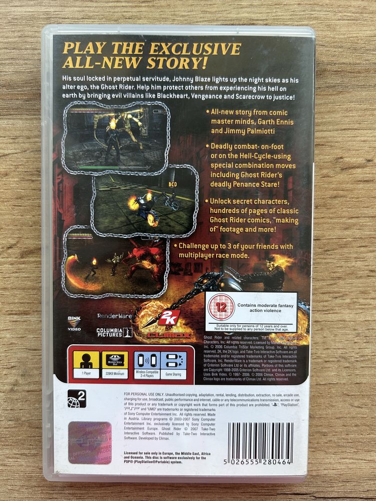 Ghost rider gra na psp