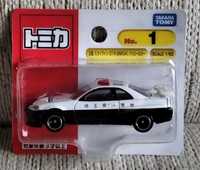 Tomica #1 - Nissan Skyline GT-R (BNR34) Police Car jak Hot Wheels