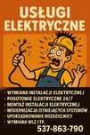 Usługi Elektryczne,usuwanie awarii,wymiana instalacji elektrycznej