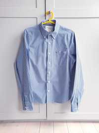 Koszula biała niebieska w kratę Abercrombie & Fitch M