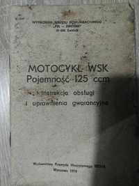 Instrukcja WSK 125 z 1979r Oryginał, unikat, zabytek