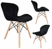 Krzesło Tapicerowane Loft Skandynawskie Welur Velvet