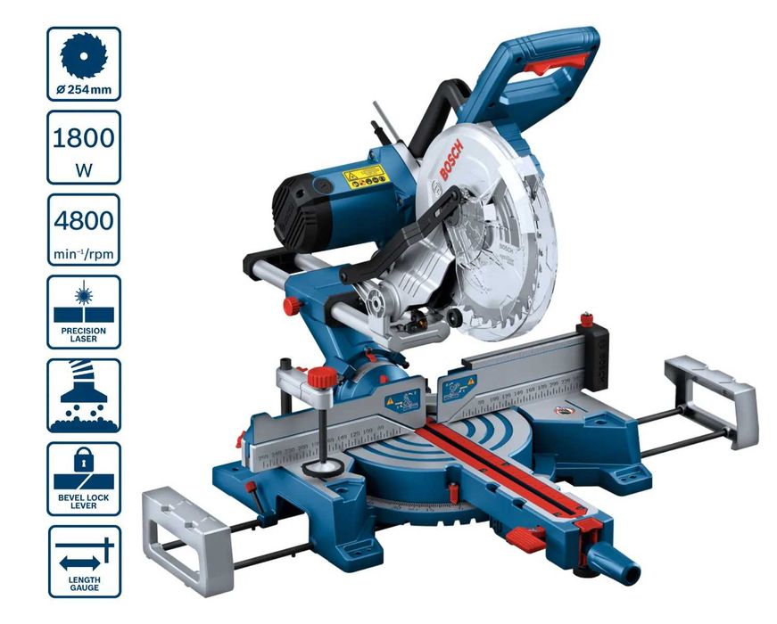 Bosch GCM 254 D Piła ukośnica 1800W 254mm