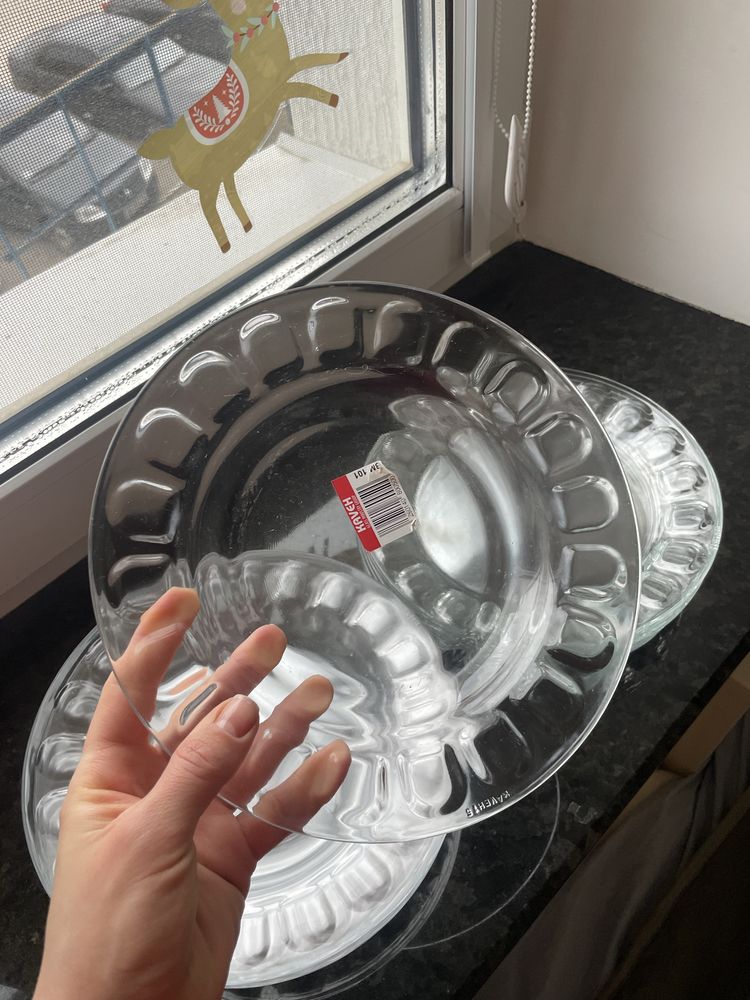 Тарілки скляні Kaveh тарелки тарілка тарелка