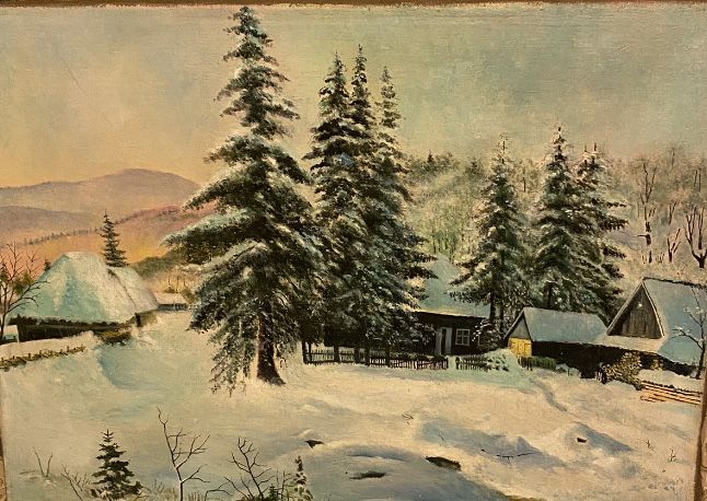 Картина маслом на холсте.