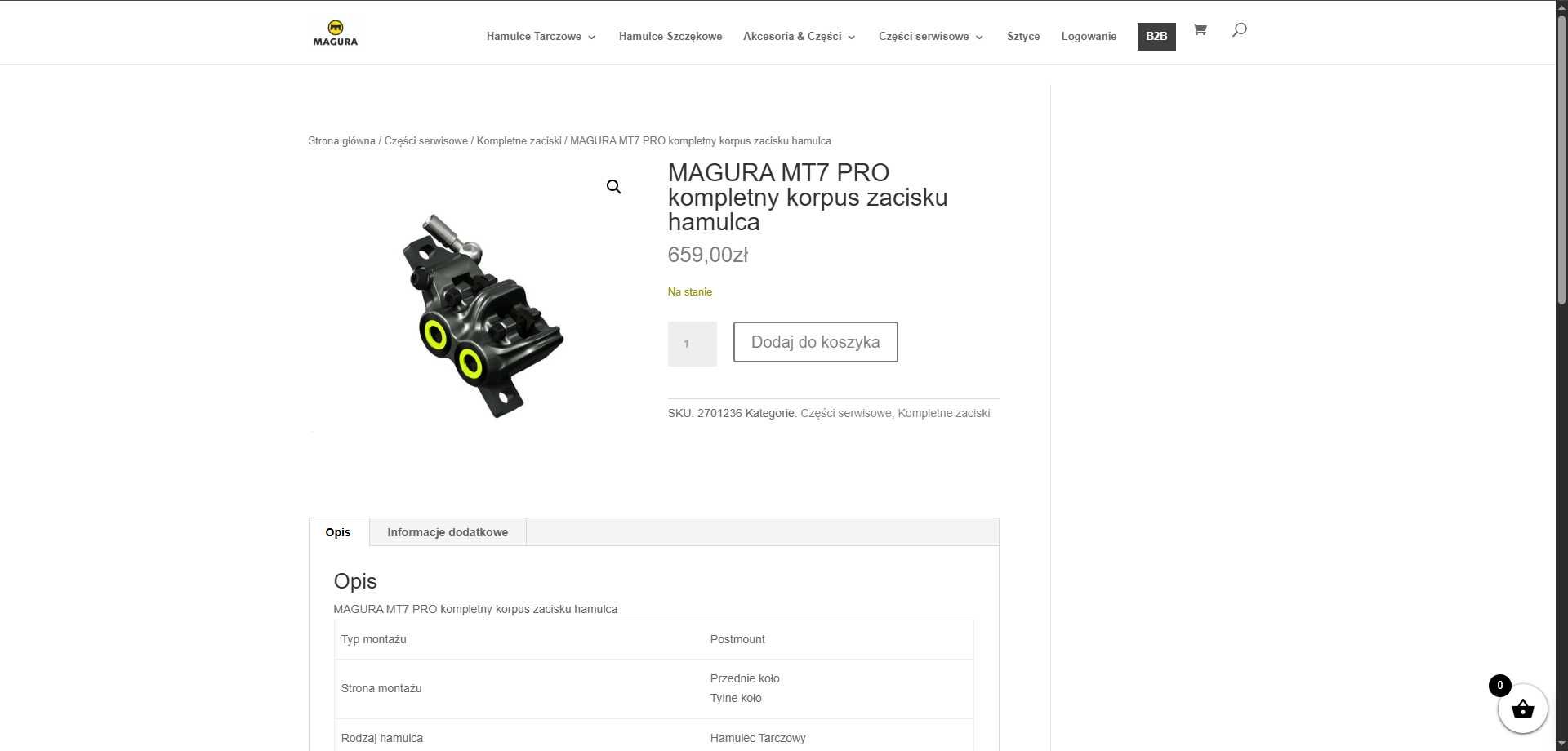 Zaciski Magura MT7 Pro (Shimano saint sram code title industry nine)