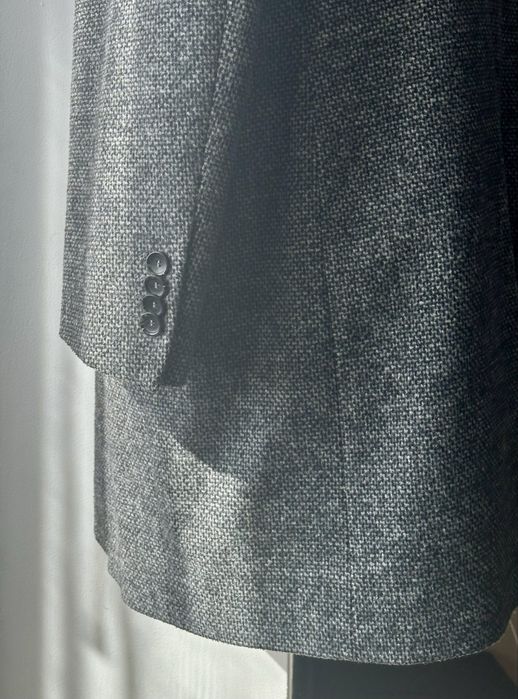 Напіввовняне твідове чоловіче пальто marks & spencer