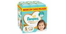 Pieluchy PAMPERS Premium Care Monthly Box 5 Junior (148 szt.)