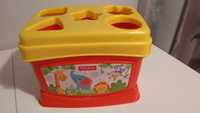 Klocki wiaderko sorter Fisher Price zabawka edukacyjna