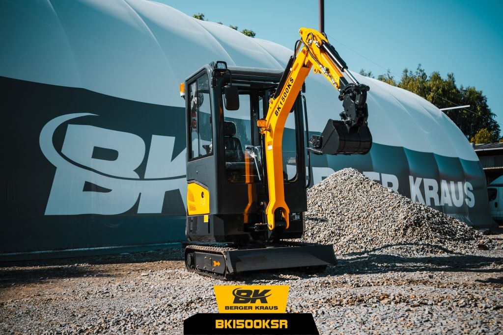 Mini Koparka Berger Kraus BK1500KSR z kabiną 1500kg YANMAR