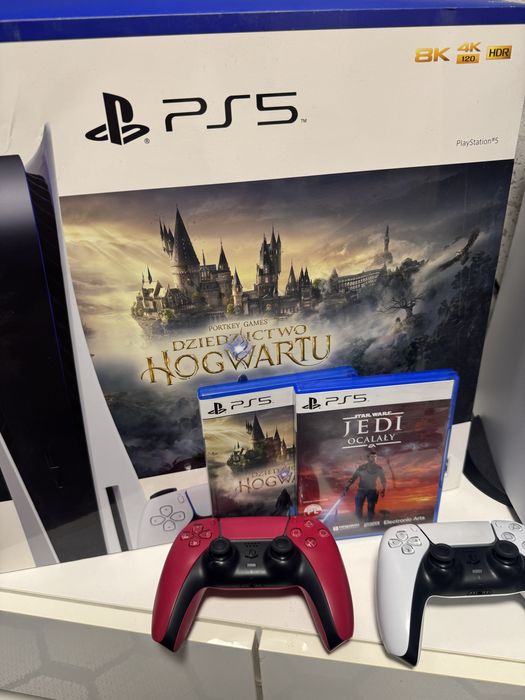 PlayStation 5 + 2 gry, + pad