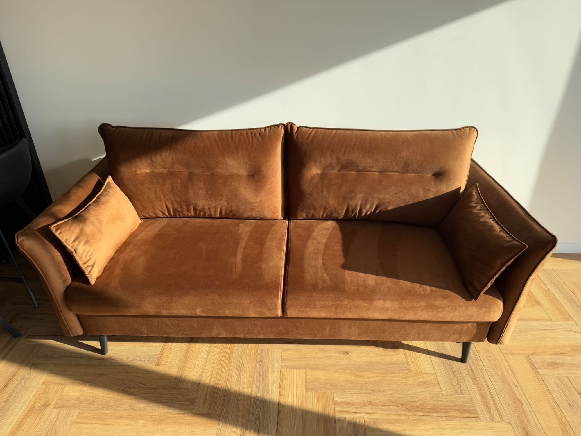 Cosimo rudo-brązowa SOFA rozkładana Agata właściwie NOWA!
