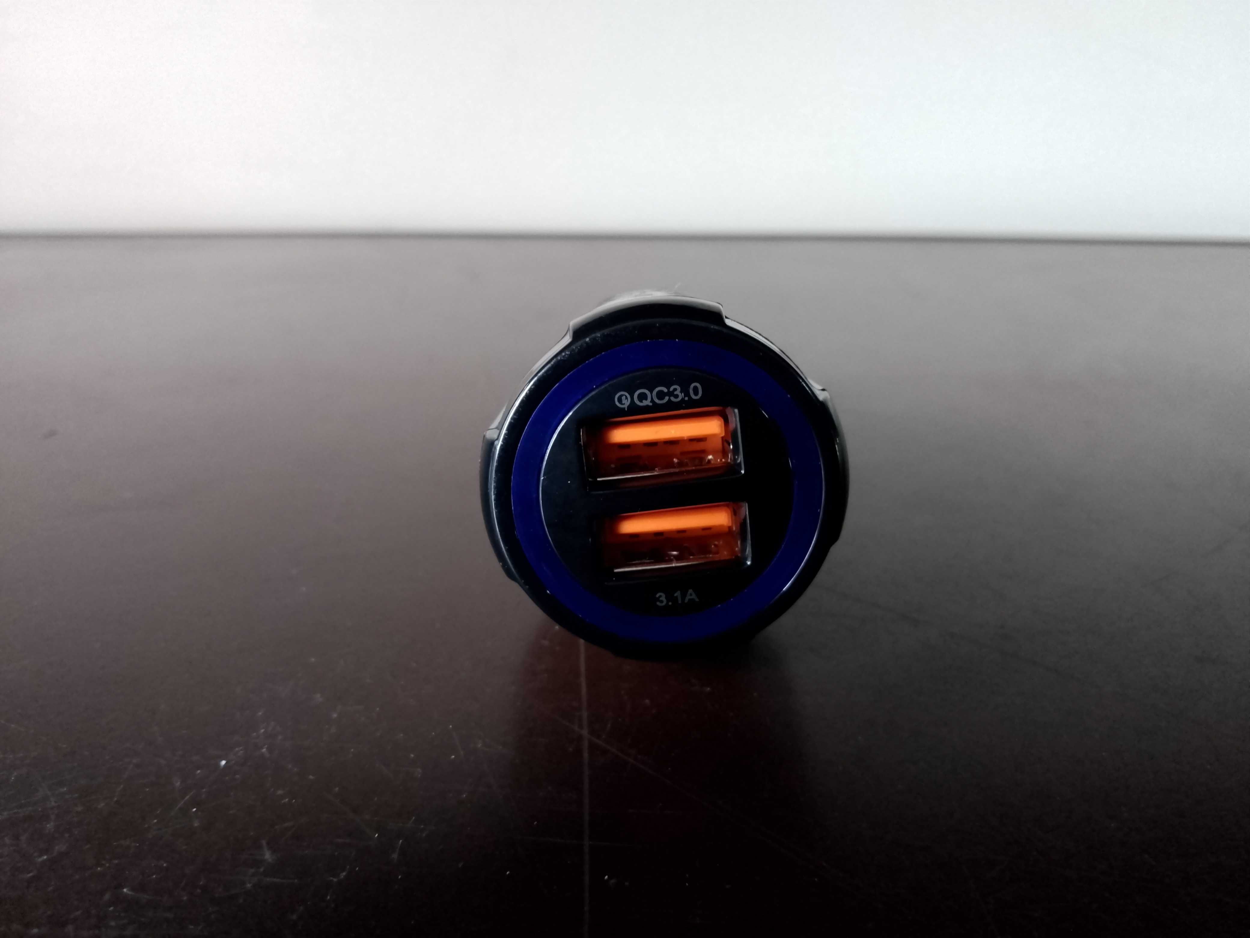 SZYBKA 3.1A SAMOCHODOWA ŁADOWARKA qualcomm QC 3.0 szybko ładuje 2xusb