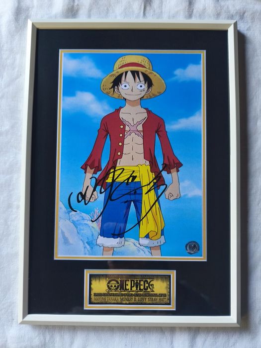 Moldura Série One Piece - Monkey D. Luffy "Straw Hat" com Autógrafo (A
