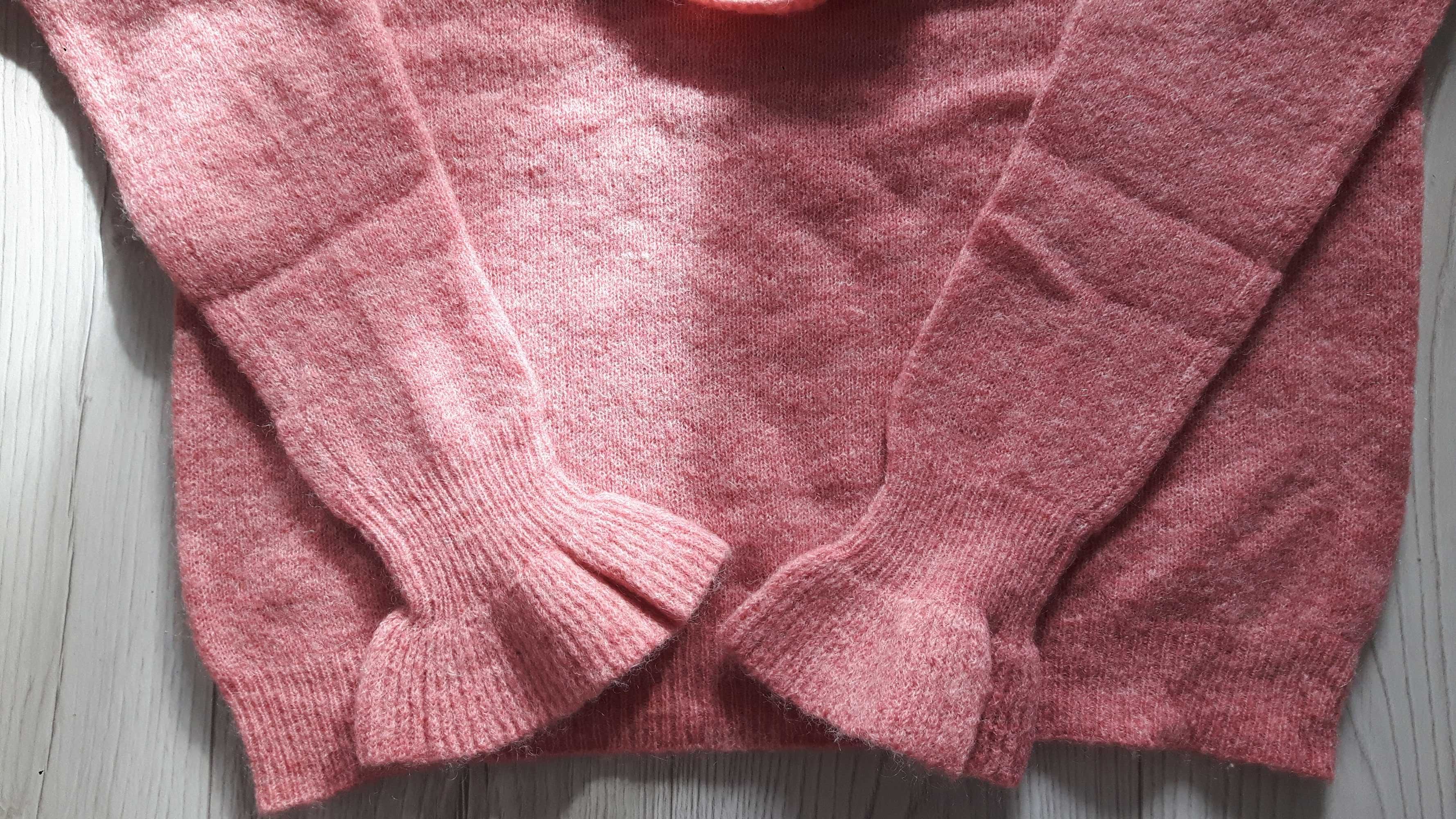 Sweter nowy brzoskwiniowy, r. XL/42