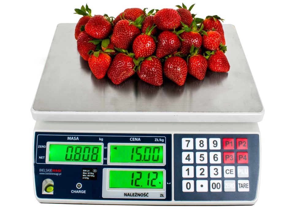 Elektroniczna Waga Kalkulacyjna Sklepowa 15kg LCD Z LEGALIZACJĄ AKU