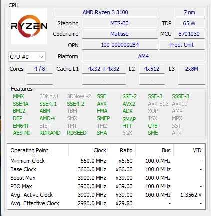 Procesor AMD Ryzen 3 3100 box