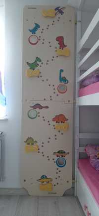 Ścianka wspinaczkowa Dino atrakcja do pokoju dziecka dinozaur
