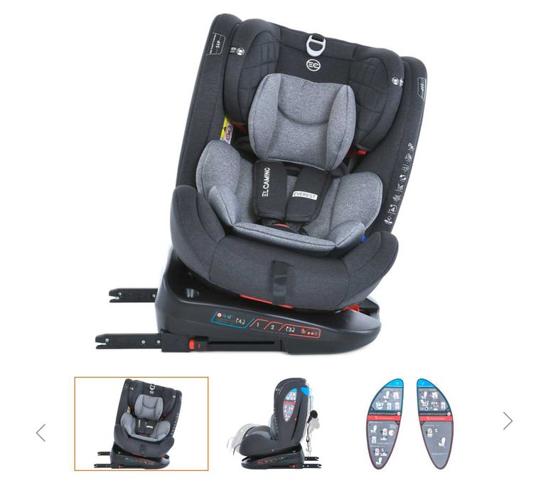 Розпродаж! Автокрісло El Camino EVEREST 0–12 років з ISOFIX Автокресло