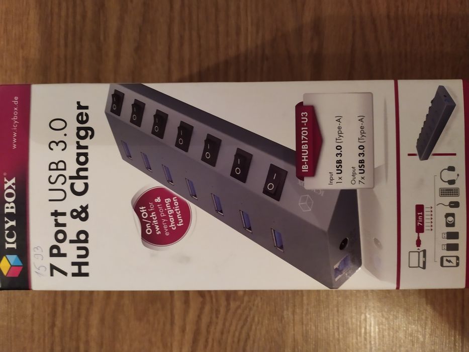 Перехідник 7port usb 3.0