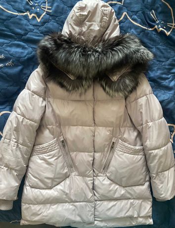 Продам зимнюю куртку с натуральным мехом, размер 46