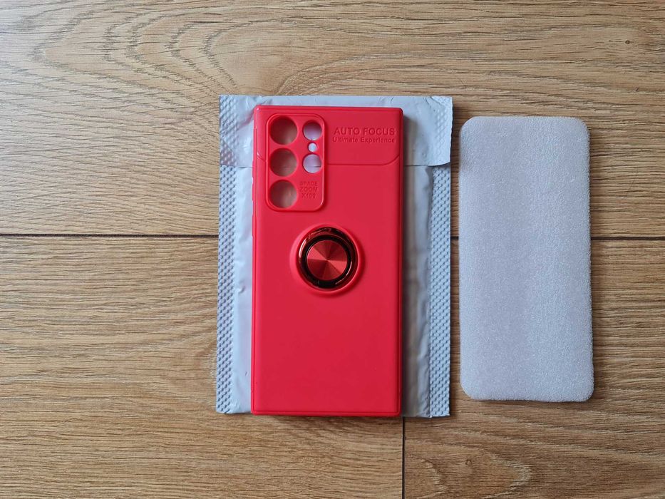 Etui, case, Samsung S22 Ultra 5G, czerwone, uch. magnetyczny