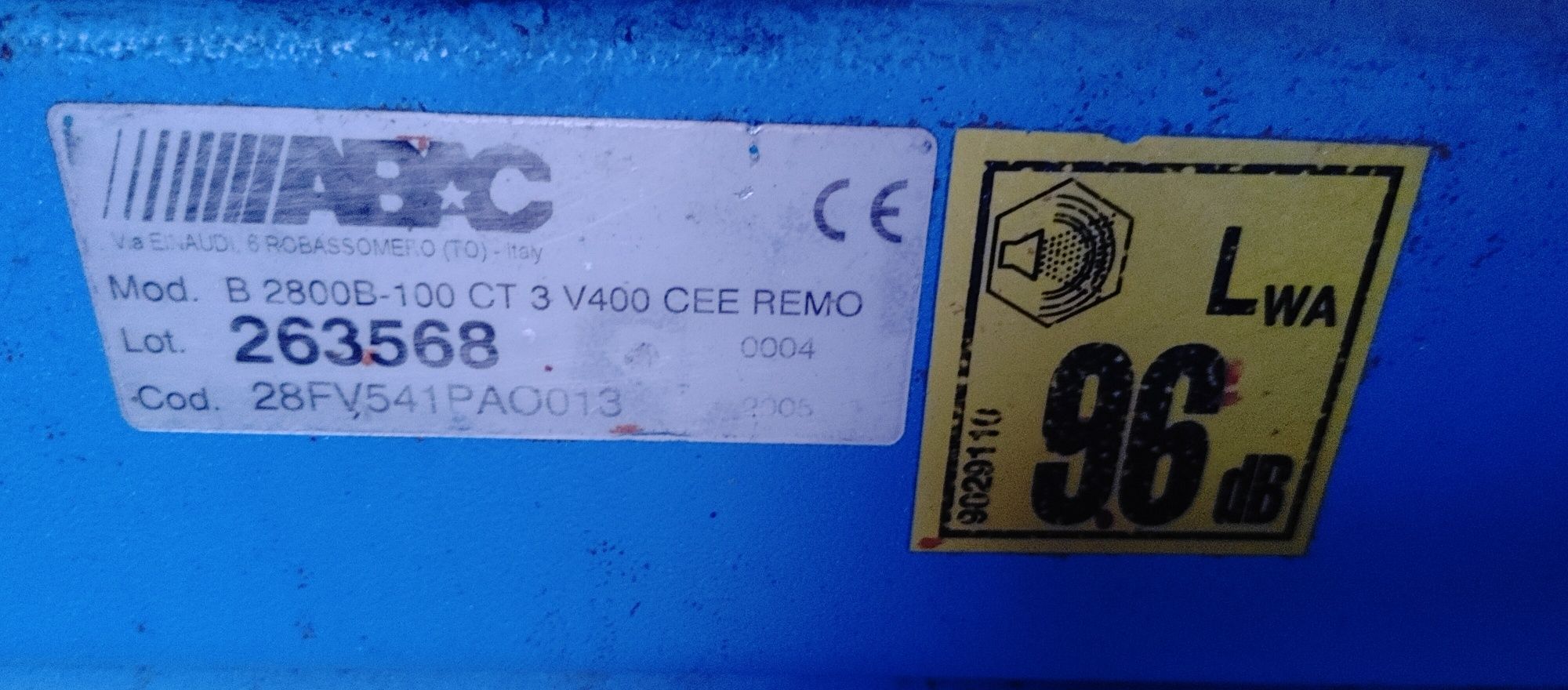Kompresor ABC 100 l używany w bardzo dobrym stanie