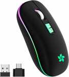 Mysz Bezprzewodowa z Podświetleniem LED 2.4Ghz/ Bluetooth
