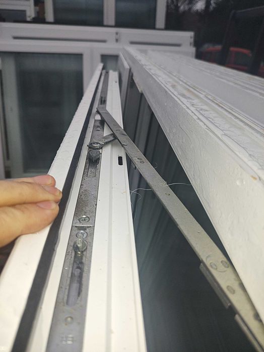 215x136 okno PCV używane niemieckie gruby profil 70 mm