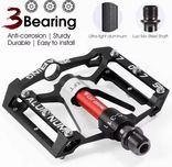 Pedały rowerowe platformowe 3 łożyska MTB trekking odkręcane piny