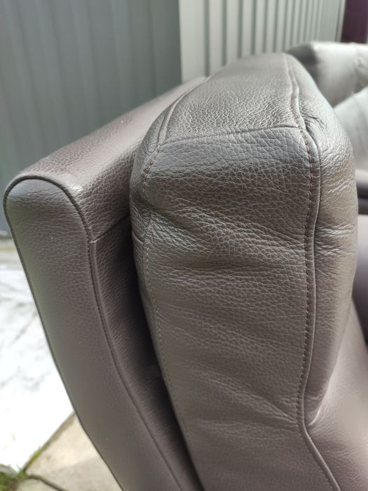 Sofa skórzana 3-osobowa+2 fotele-skóra naturalna! Super stan!Okazja