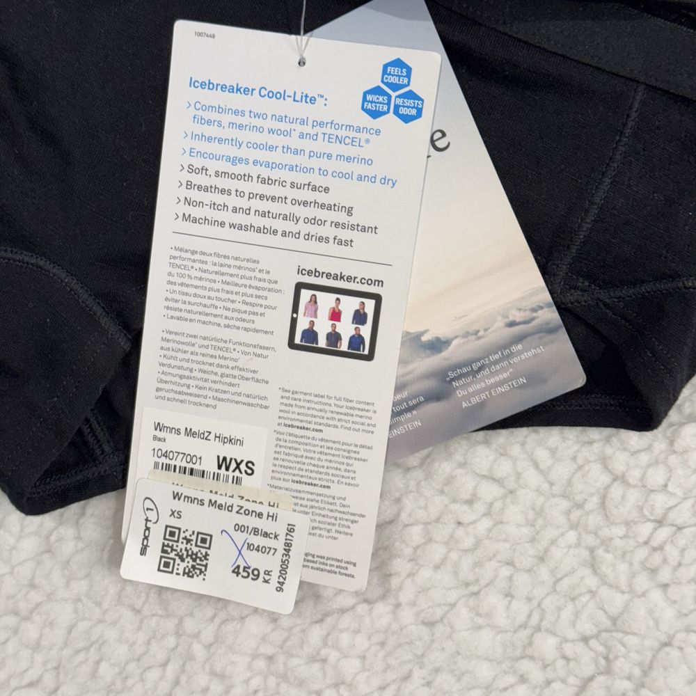 Icebreaker merino wool cool lite meld zone majtki spodenki turystyczne
