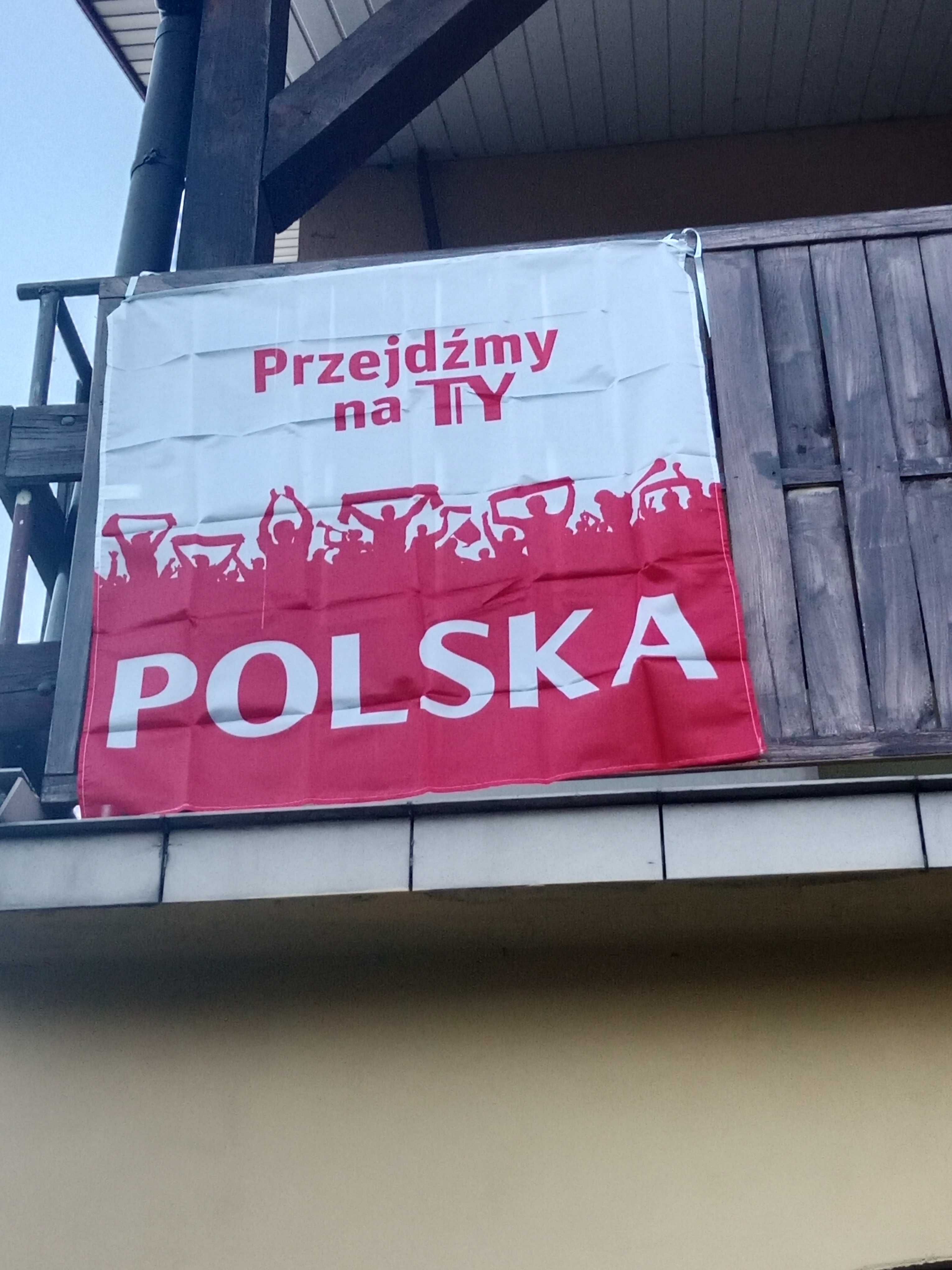Flaga polska 90x90cm