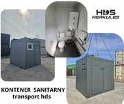 Kontener sanitarny, WC, prysznic, toaleta, toi toi + transport hds