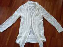 Sweter dzianinowy, ostre krawędzie