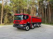 Scania P450 8X4  RETARDER, alufelgi,mocna zabudowa aluminiowa z wagą, plandeka na pilot