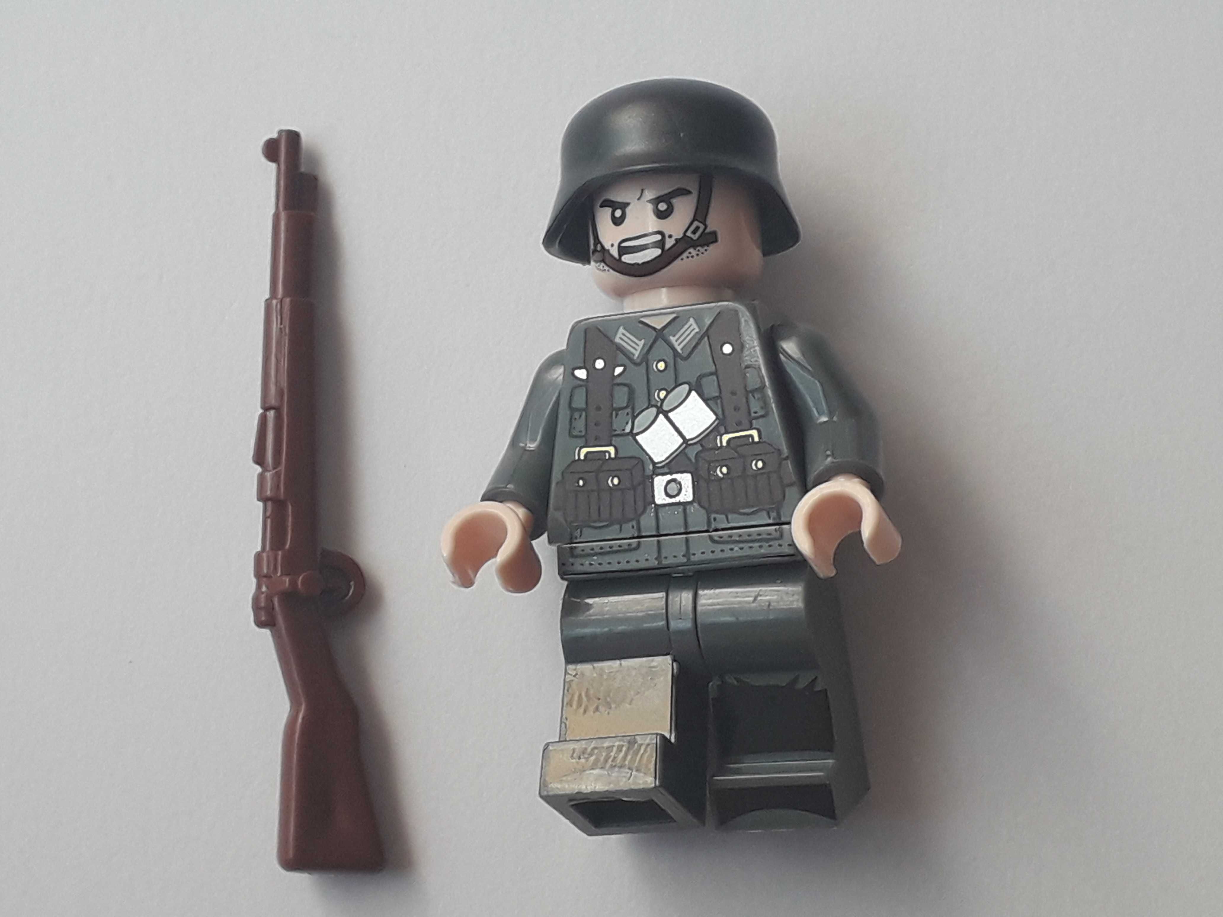 Figurka żołnierza niemieckiego z bronią WW2 kompatybilne z Lego, Cobi