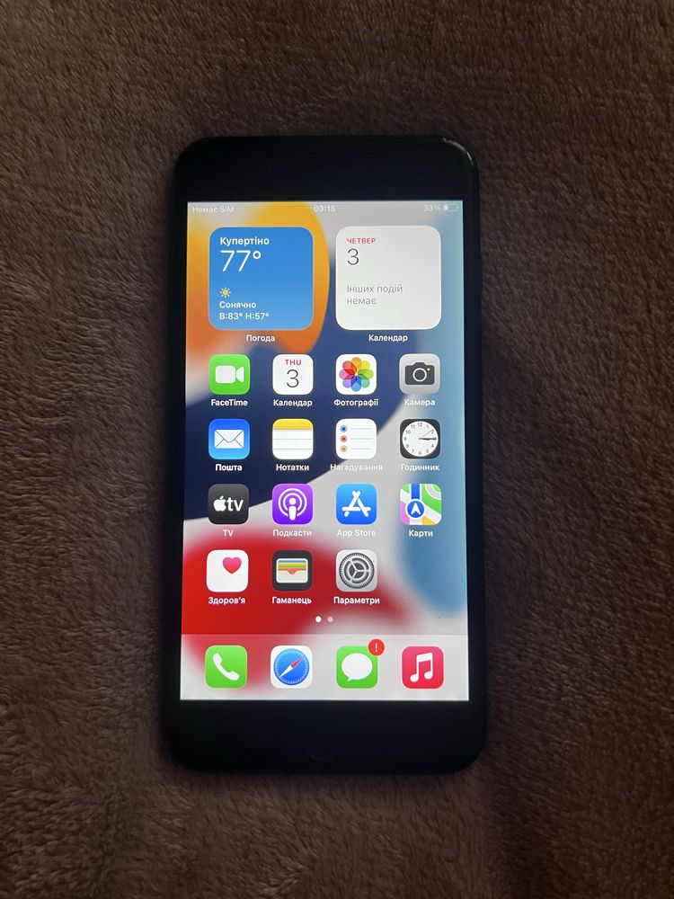 Iphone 7 plus 128gb black 100% батарея Неверлок айфон 7 плюс +