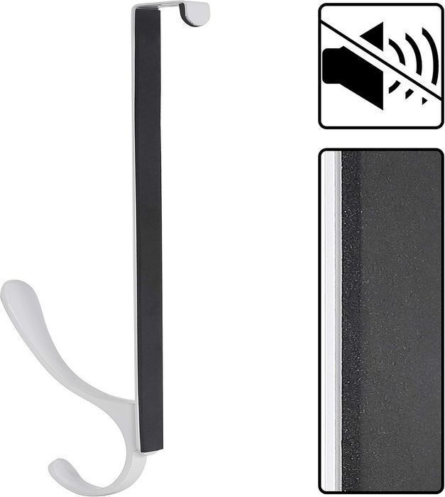 Wieszak na drzwi nieinfazyjne 5 sztuk białe