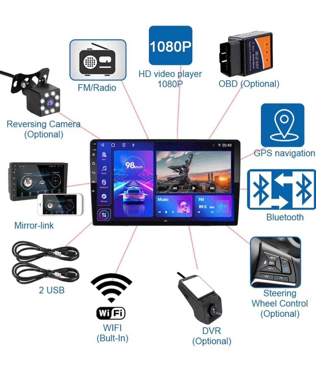 Android 10 samochodowe radio 2Din dla Skoda Octavia 2 A5 2008 - 2013