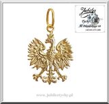 Złoty Wisiorek Orzeł Orzełek Godło Polska złoto 585