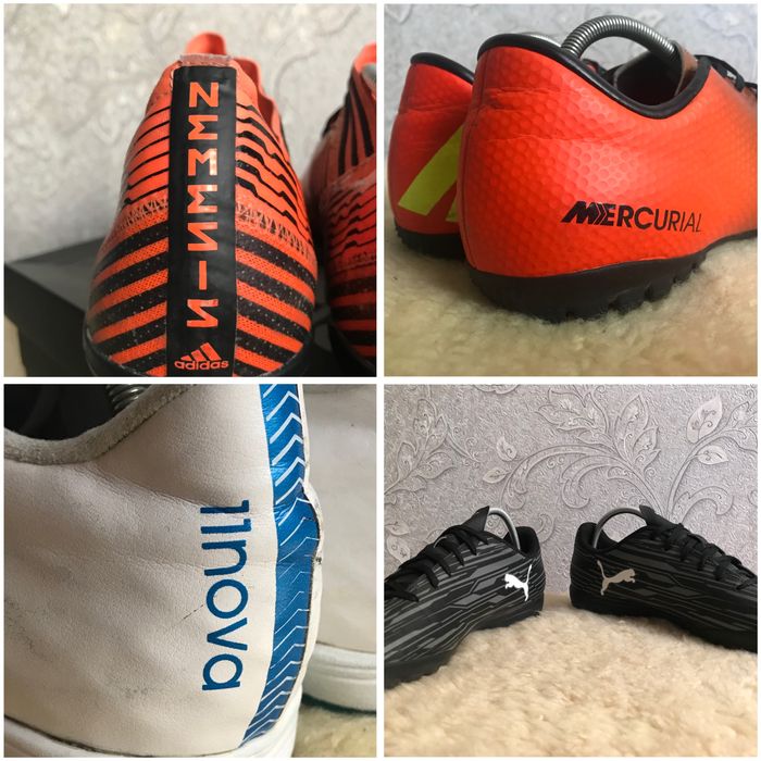Сороконожки футзалки Adidas Nike Puma 42,5 42 41,5 41 27 26,5 26