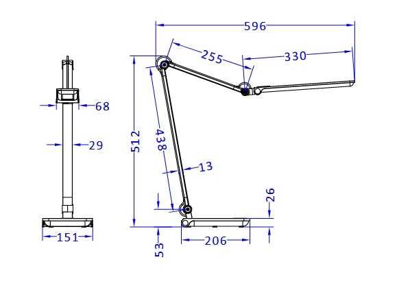 Lampka biurkowa LED MAXCOM ML 5000 Craft Stalowy