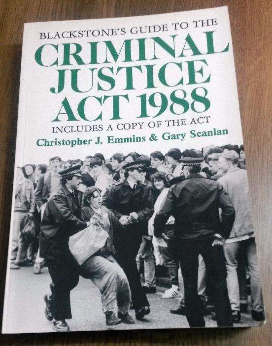 Blackstone's Guide to Criminal Justice Act 1988