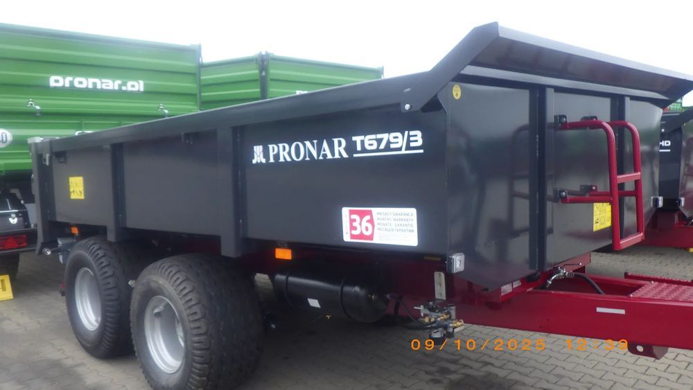 Pronar T679/3  Przyczepa budowlana T679/3  PRONAR, ładowność 10 ton
